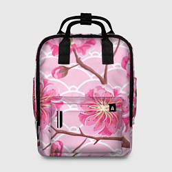 Рюкзак женский Большие цветы, цвет: 3D-принт