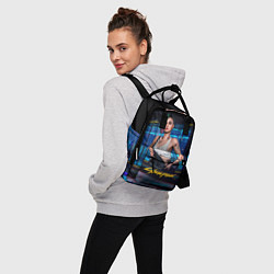 Рюкзак женский Judy Джуди Cyberpunk 2077, цвет: 3D-принт — фото 2