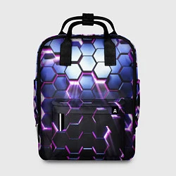 Рюкзак женский Соты - 3d, цвет: 3D-принт