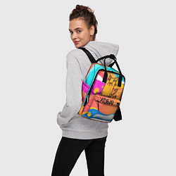 Рюкзак женский Кот на шпагате, цвет: 3D-принт — фото 2