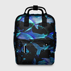 Женский рюкзак На дне морском Акулы