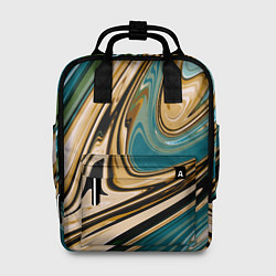Рюкзак женский Маскировочный мраморный принт, цвет: 3D-принт