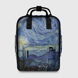 Рюкзак женский Звездная ночь Ван Гога, цвет: 3D-принт