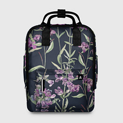 Женский рюкзак Цветы Фиолетовые