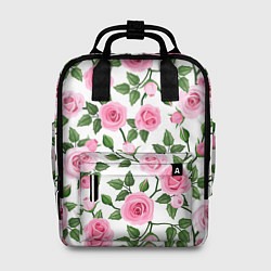 Рюкзак женский Распустившиеся розы, цвет: 3D-принт