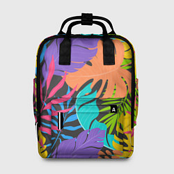 Рюкзак женский Тропические экзотические листья, цвет: 3D-принт