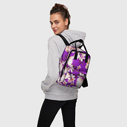 Рюкзак женский Цветы Фиолетовый Цветок, цвет: 3D-принт — фото 2
