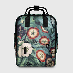 Рюкзак женский Цветы Полуночные, цвет: 3D-принт