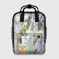 Женский рюкзак Цветы Фиолетовые Дикие Джунгли