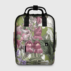 Женский рюкзак Цветы Ностальгический Весенний Узор