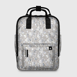 Рюкзак женский Белые объемные узоры, цвет: 3D-принт
