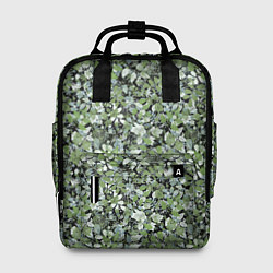 Женский рюкзак Летний лесной камуфляж в зеленых тонах