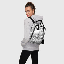 Рюкзак женский Монохромные Листья Пальм, цвет: 3D-принт — фото 2