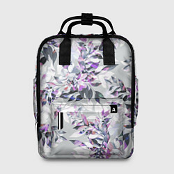 Рюкзак женский Цветы Серый Букет, цвет: 3D-принт