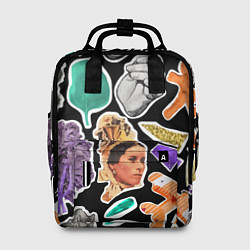 Рюкзак женский Underground pattern Fashion trend, цвет: 3D-принт
