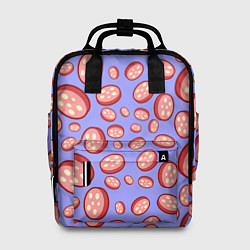 Рюкзак женский Колбасный дождь, цвет: 3D-принт