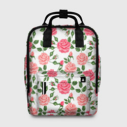 Рюкзак женский SOFT PINK ROSES, цвет: 3D-принт