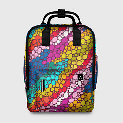Рюкзак женский Абстракция - радужное настроение, цвет: 3D-принт
