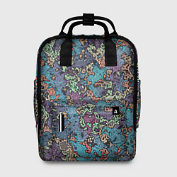 Рюкзак женский Галлюциногенные узоры, цвет: 3D-принт