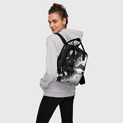 Рюкзак женский Джойстики чёрно-белые, цвет: 3D-принт — фото 2