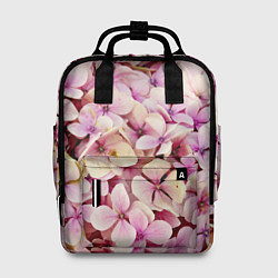 Женский рюкзак Розовые цветы яркой поляной