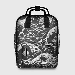 Рюкзак женский Тёмный космический паттерн, цвет: 3D-принт