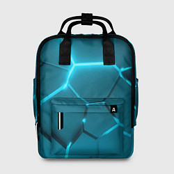 Рюкзак женский Ледяные неоновые геометрические плиты, цвет: 3D-принт