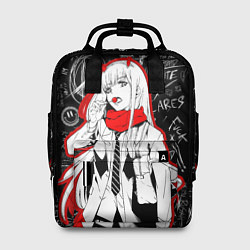 Рюкзак женский Zero two с чупачупсом - любимый во франксе, цвет: 3D-принт
