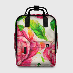 Рюкзак женский Яркие выразительные розы, цвет: 3D-принт