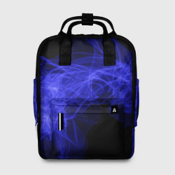 Рюкзак женский Синяя звуковая волна, цвет: 3D-принт