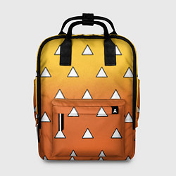 Женский рюкзак Оранжевое кимоно с треугольниками - Зеницу клинок