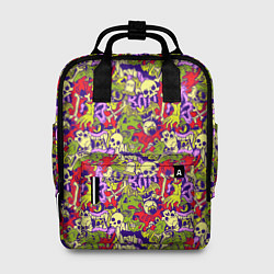 Рюкзак женский Череп и зомби, цвет: 3D-принт