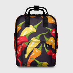 Рюкзак женский Много перчиков, цвет: 3D-принт
