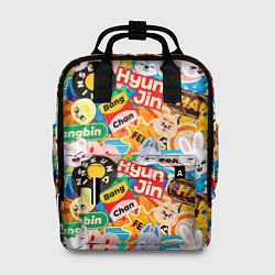 Рюкзак женский Skzoo stickers characters, цвет: 3D-принт
