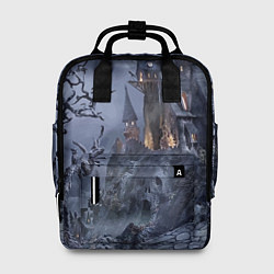 Рюкзак женский Старый заброшенный замок - Halloween, цвет: 3D-принт