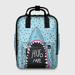 Рюкзак женский Акула просит обнимашек, цвет: 3D-принт