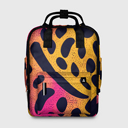 Рюкзак женский Яркие пятнистые узоры, цвет: 3D-принт