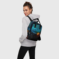Рюкзак женский Мрачное место, цвет: 3D-принт — фото 2