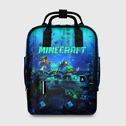 Рюкзак женский Minecraft water, цвет: 3D-принт