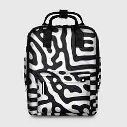 Рюкзак женский Черно-белый фон, цвет: 3D-принт
