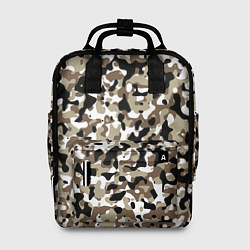 Рюкзак женский Камуфляж зимний лес - мелкий, цвет: 3D-принт