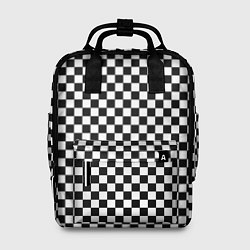 Рюкзак женский Шахматное пано, цвет: 3D-принт