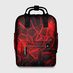 Рюкзак женский Кристаллы в красных нитях, цвет: 3D-принт
