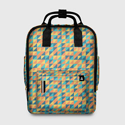 Рюкзак женский Абстрактный мозаичный узор, цвет: 3D-принт