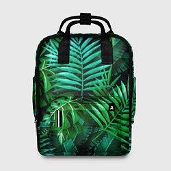 Рюкзак женский Тропические растения - текстура, цвет: 3D-принт