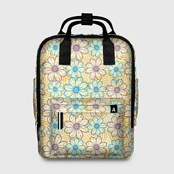 Рюкзак женский Цветы и спираль, цвет: 3D-принт
