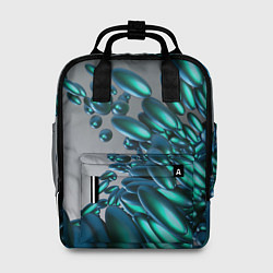 Женский рюкзак Абстрактные блестящие камни и серый фон