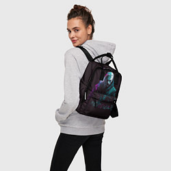 Рюкзак женский Ведьмак в неоновом стиле, цвет: 3D-принт — фото 2