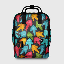 Рюкзак женский Разноцветные стрелы, цвет: 3D-принт
