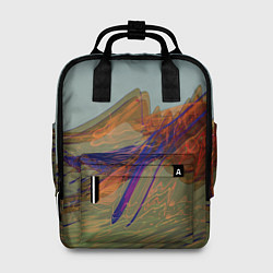 Женский рюкзак Волнообразные разноцветные музыкальные линии